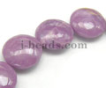 Phosphosiderite Coin Beads